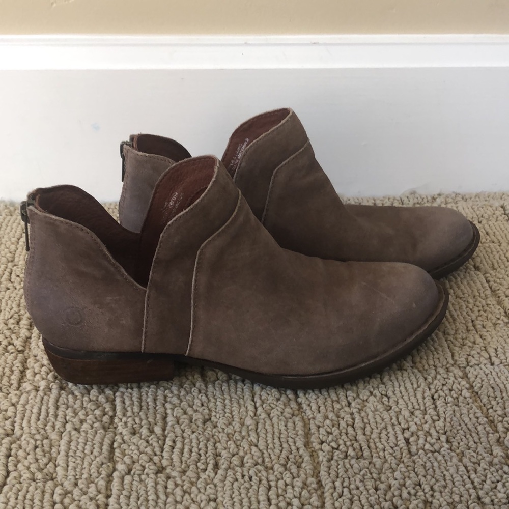 Born Leather Ankle Booties